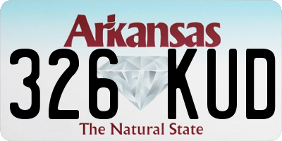AR license plate 326KUD