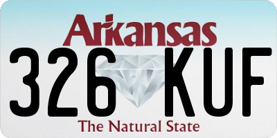 AR license plate 326KUF