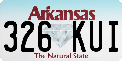 AR license plate 326KUI