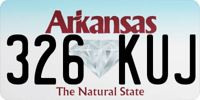 AR license plate 326KUJ