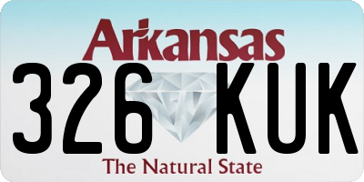 AR license plate 326KUK