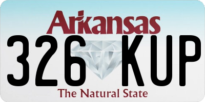 AR license plate 326KUP
