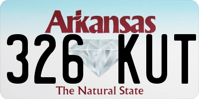 AR license plate 326KUT