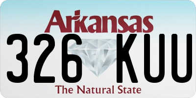 AR license plate 326KUU