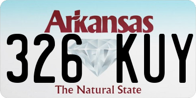AR license plate 326KUY