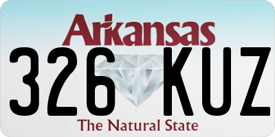 AR license plate 326KUZ