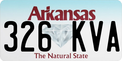 AR license plate 326KVA