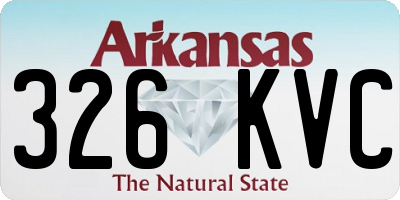 AR license plate 326KVC