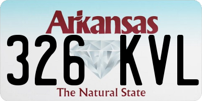 AR license plate 326KVL