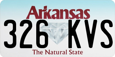 AR license plate 326KVS