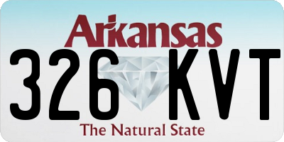 AR license plate 326KVT