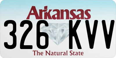 AR license plate 326KVV
