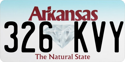 AR license plate 326KVY