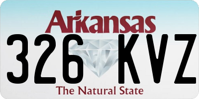 AR license plate 326KVZ