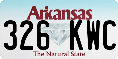 AR license plate 326KWC