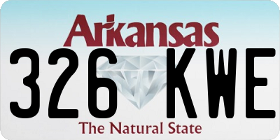 AR license plate 326KWE