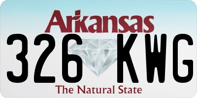 AR license plate 326KWG
