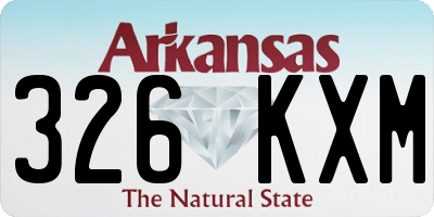 AR license plate 326KXM