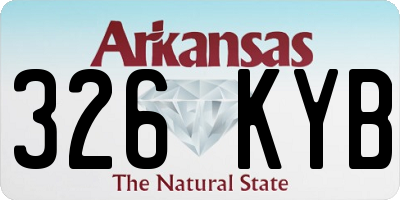 AR license plate 326KYB