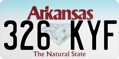 AR license plate 326KYF