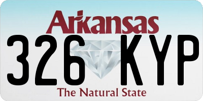 AR license plate 326KYP