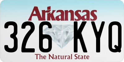 AR license plate 326KYQ