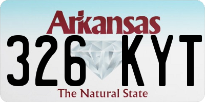 AR license plate 326KYT