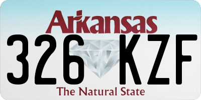 AR license plate 326KZF