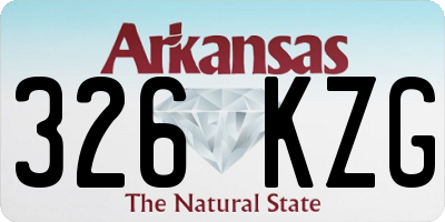 AR license plate 326KZG