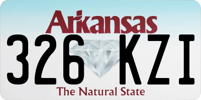 AR license plate 326KZI