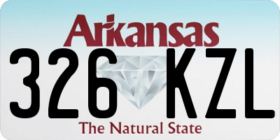 AR license plate 326KZL