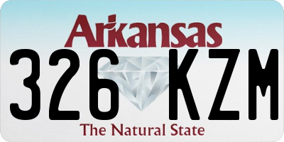AR license plate 326KZM