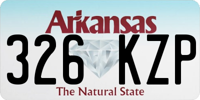 AR license plate 326KZP