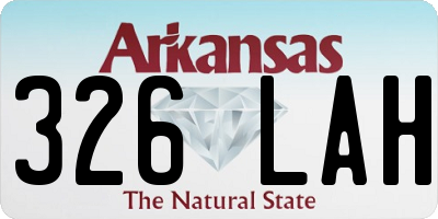 AR license plate 326LAH