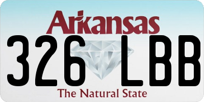 AR license plate 326LBB