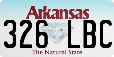 AR license plate 326LBC