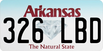 AR license plate 326LBD