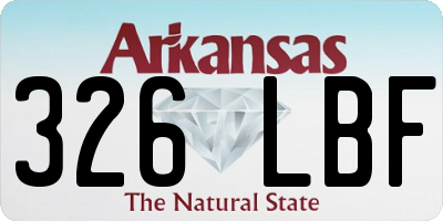 AR license plate 326LBF
