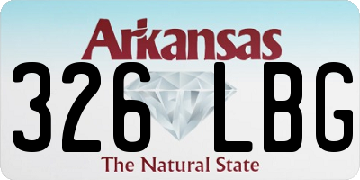 AR license plate 326LBG