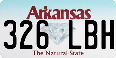 AR license plate 326LBH