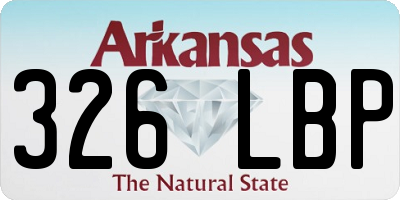AR license plate 326LBP