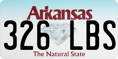 AR license plate 326LBS