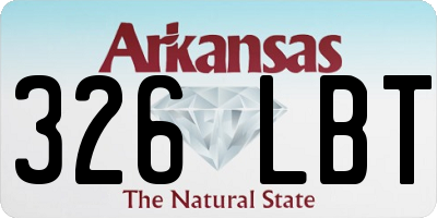 AR license plate 326LBT