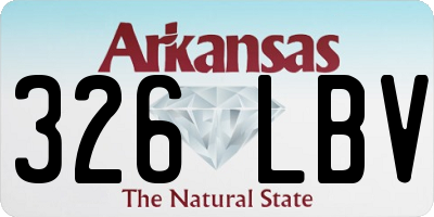 AR license plate 326LBV