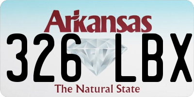 AR license plate 326LBX
