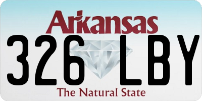 AR license plate 326LBY