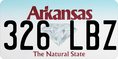 AR license plate 326LBZ