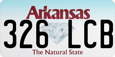 AR license plate 326LCB