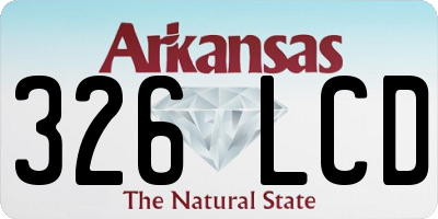 AR license plate 326LCD