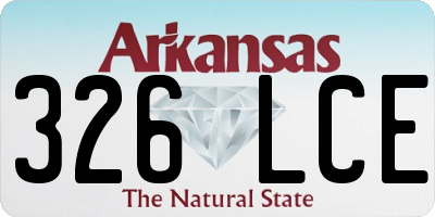 AR license plate 326LCE